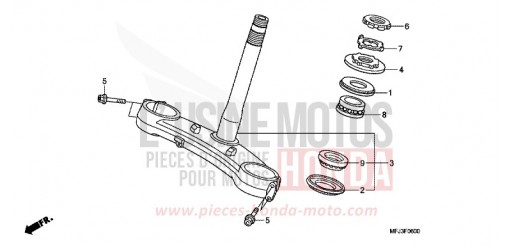 PIANTONE STERZO CBR600RAA di 2010